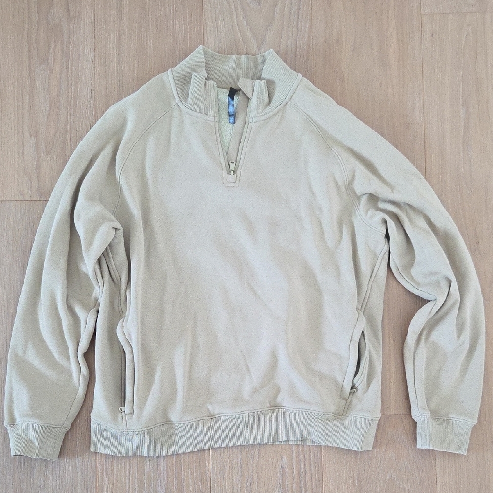 Fabletics Beige Quarter Zip